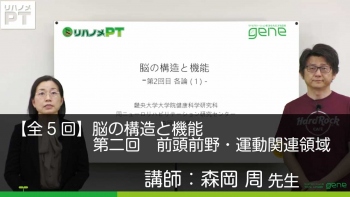 【5-2】脳の構造と機能 第2回 各論(1) 前頭前野・運動関連領域