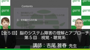 【5-5】脳のシステム障害の理解とアプローチ 第5回 視覚・聴覚系