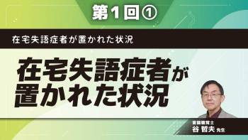 在宅失語症者が置かれた状況 【第1回】在宅失語症者が置かれた状況 Part①在宅失語症者への支援体制